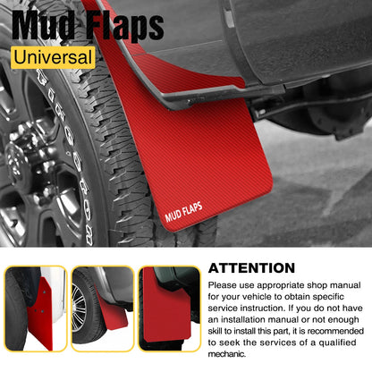 Set of 4 Mud Flaps Splash Guards for Dodge (All Models)