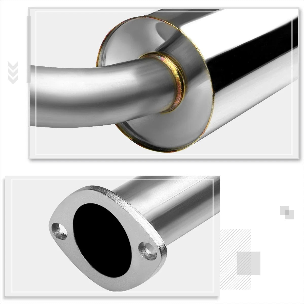 4.5" Muffler Tip Catback Exhaust for Eclipse/Talon (1995–1999)