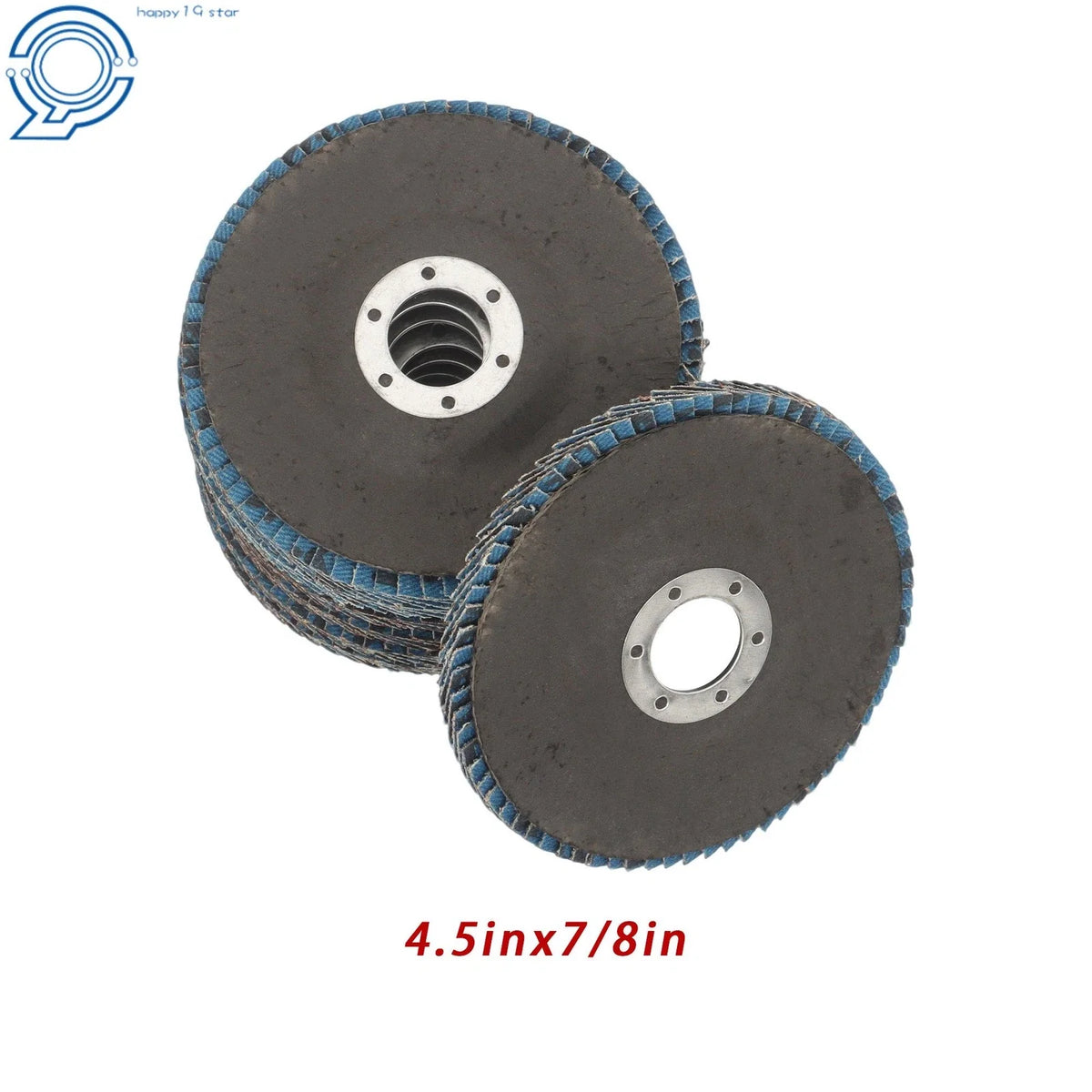 20 Pcs Flap Wheels 4-1/2 Inch x 7/8 Inch 60 Grit for Angle Grinder