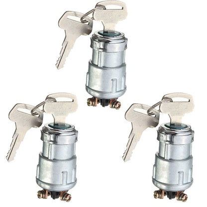3Pcs Ignition Switch Lock Cylinder & Keys for Universal Auto Car