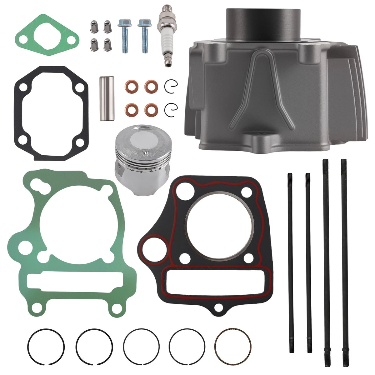 Top End Kit Cylinder Piston Gasket for Polaris Outlaw 90 Sportsman 90 (2007–2016) G6VMWK