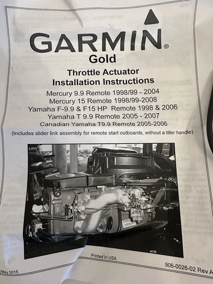Garmin TR-1 Autopilot Throttle Actuator for Mercury 9.9 (120-7056-02)