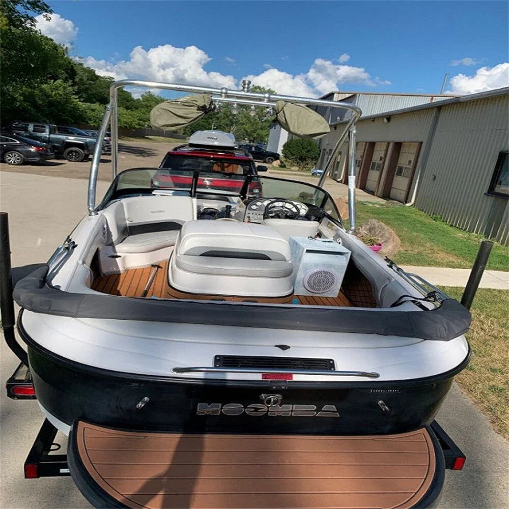 Swim Step Platform Rear Deck Mat for Moomba XLV (2007) - EVA Teak Decking