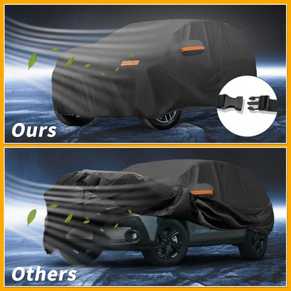 Waterproof Car Cover for Subaru Crosstrek (190T-PU, Black)