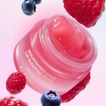 Lip Mask Set for Klavuu (2PCS) - Overnight Deep Berry & Vanilla 0.7 Ounce