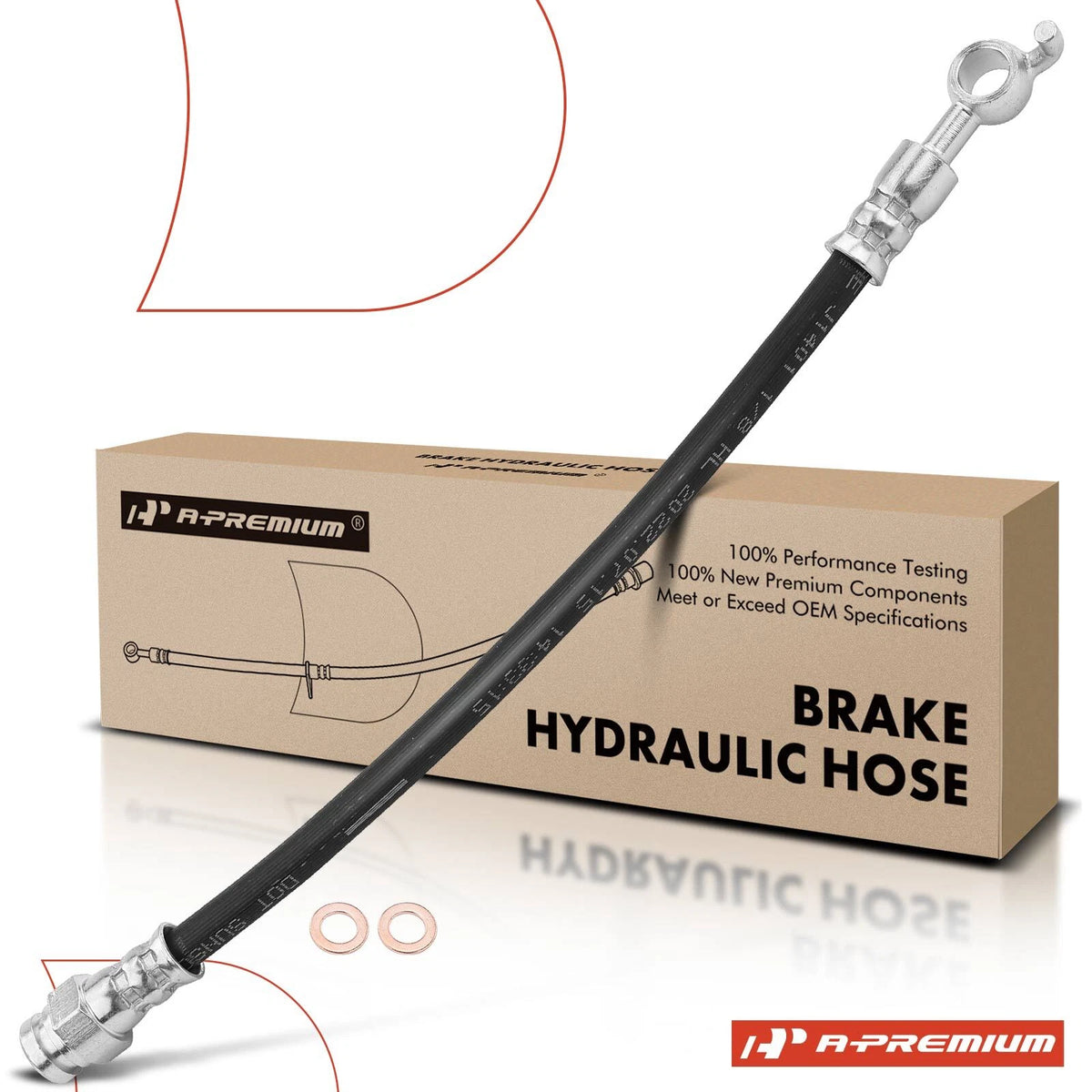 Rear Driver Brake Hydraulic Hose for Mazda MPV (1996–1998) LB8243820A, 2202589