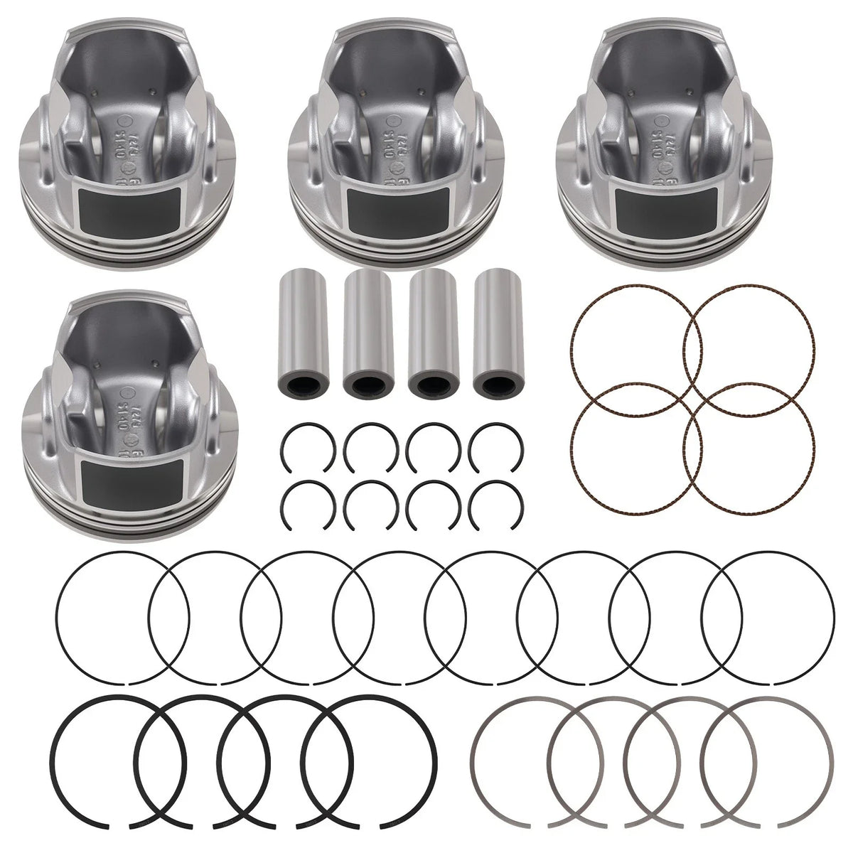 Set of 4 Pistons & Rings Kit for Chevy Cruze Sonic Trax Encore (2011–2021)
