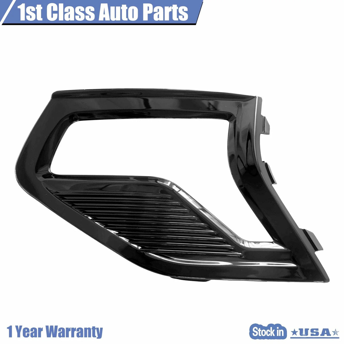 Gloss Black LED Fog Cover Bezels for Ford Fusion (2019–2020)