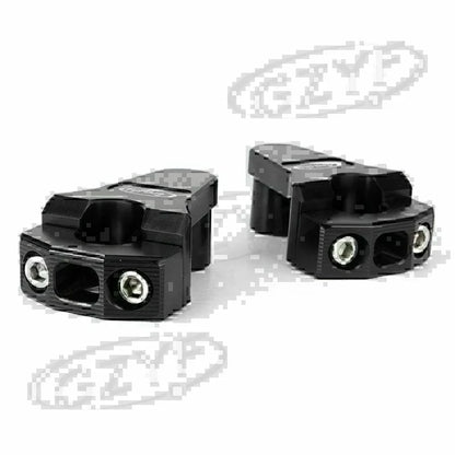 2X 7/8" CNC Handlebar Mount Clamp Riser for Honda Yamaha Suzuki Kawasaki BMW