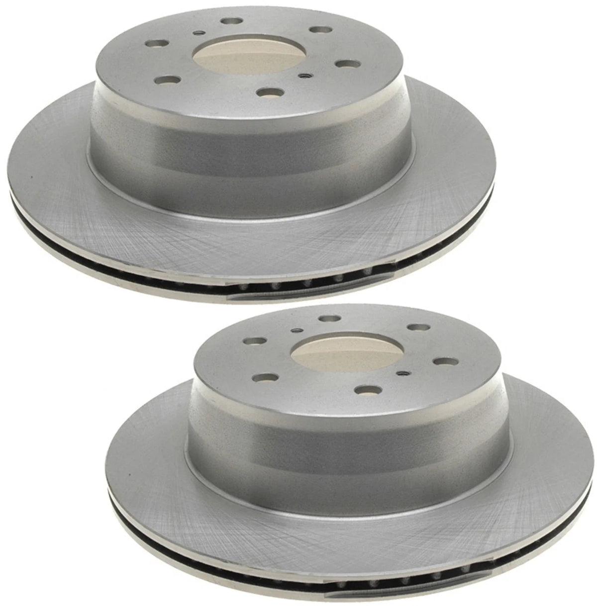 Set of 2 Vented Rear Brake Disc Rotors 345mm for Chevy Cadillac GMC