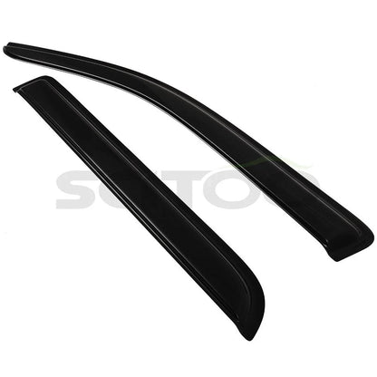 Sun Rain Guard Tape-On Vent Shade Window Visor for Ford F150 Crew Cab (2009–2014)