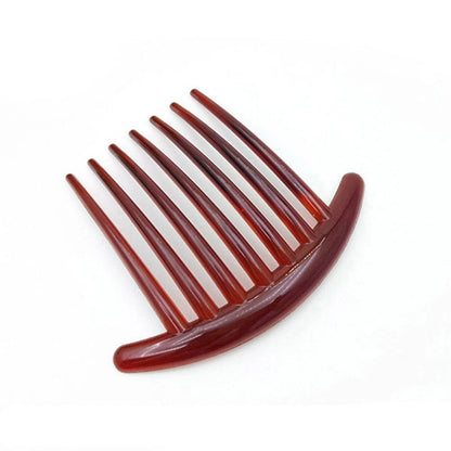 6X Plastic French Twist Combs for Women's Hair - Black