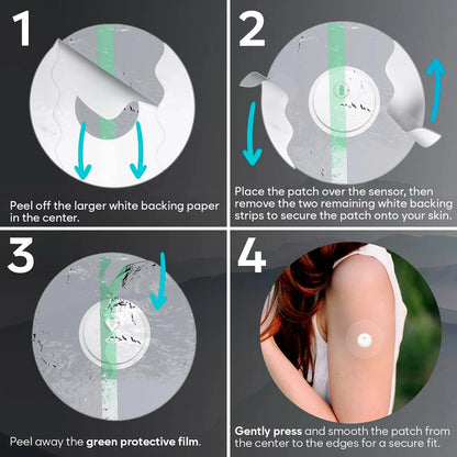 50PCS Waterproof Sensor Covers for Freestyle Libre 3