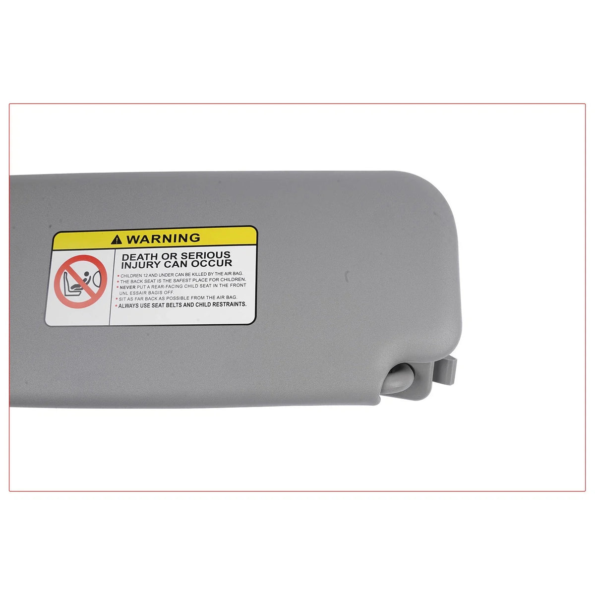 Front Passenger Sun Visor for Hyundai Accent (2011–2015) Gray Right