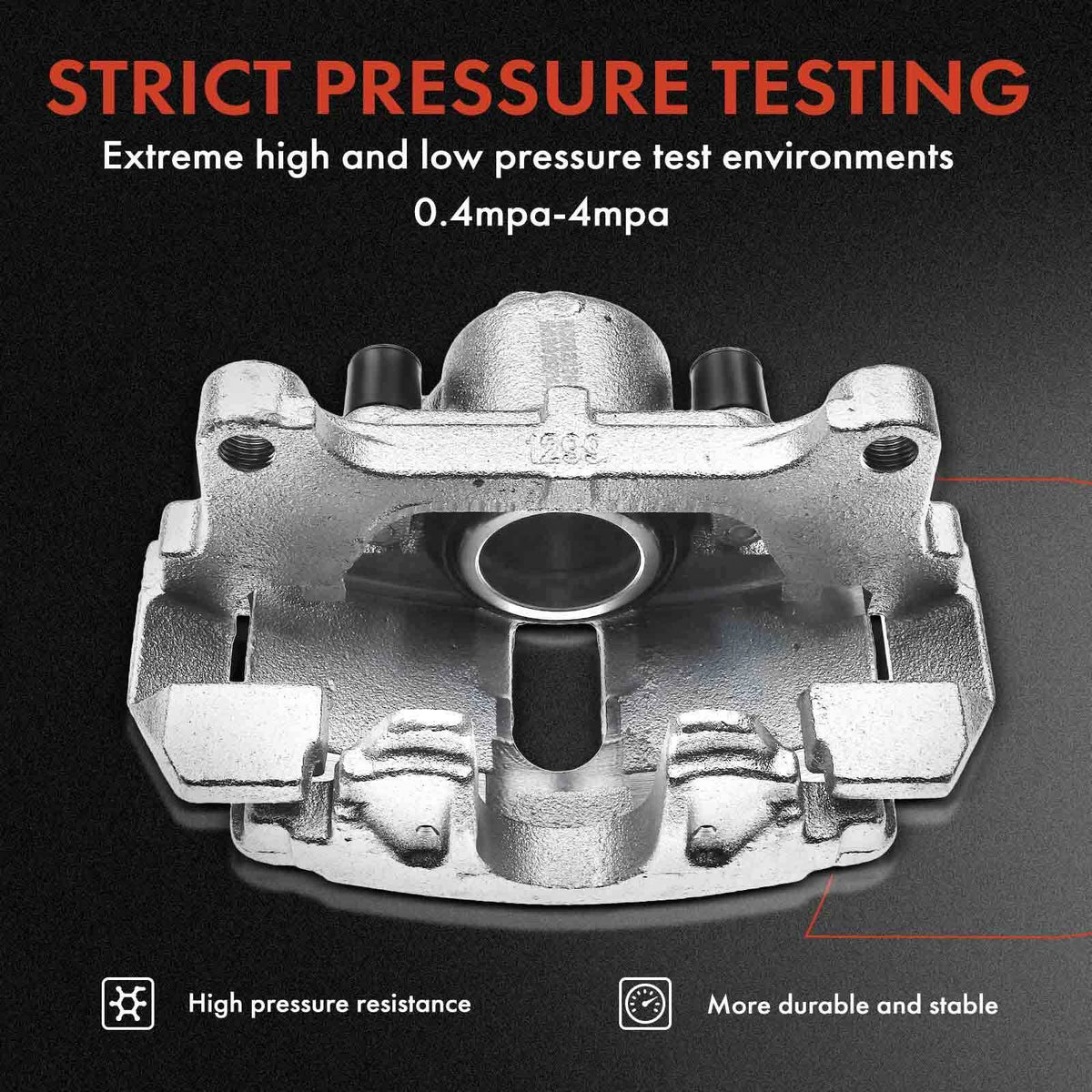 Front Brake Caliper + Brake Pad for Audi A3 TT VW Eos Passat Beetle (EHT1107H, SGD1107C, PGD1107C, P85075N)