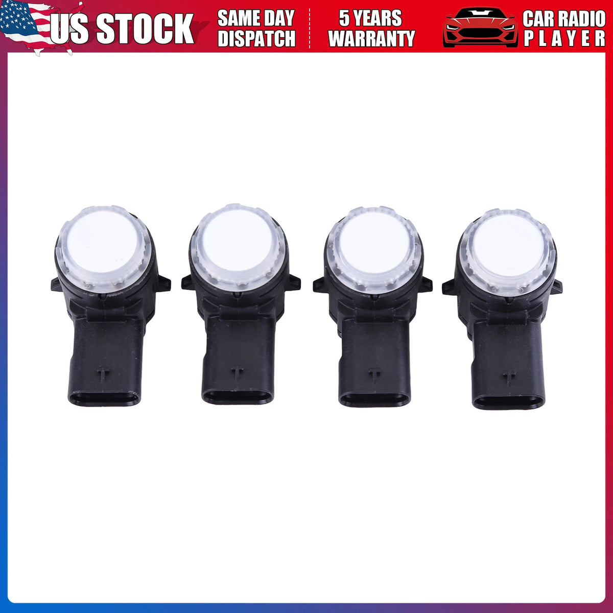 4Pcs Bumper Parking Sensor for GMC Cadillac Buick (84586217, 84575193, 84510253)