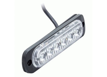 Metra HE-MULTE-6WA 4.4" LED White/Amber Municipal Safety Light