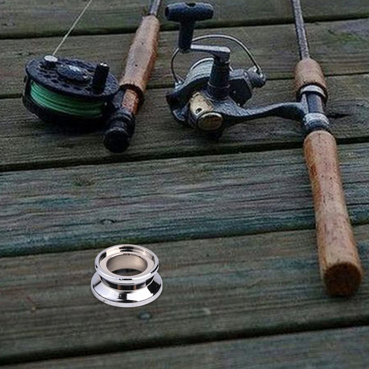 Fishing Spinner Reel for Fishing Accessory (Silver Metal)