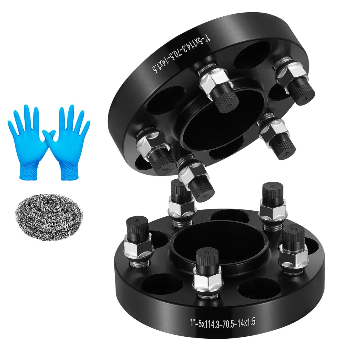 2X 1" Wheel Spacers Hubcentric 5x4.5 14x1.5 Stud for Ford GT (2017–2020)
