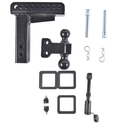 Adjustable Drop Trailer Hitch for 2” & 2-5/16” Ball (22)