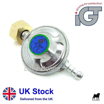 Butane Gas Regulator 28mm for BBQ Camping Caravan (T28BUT)