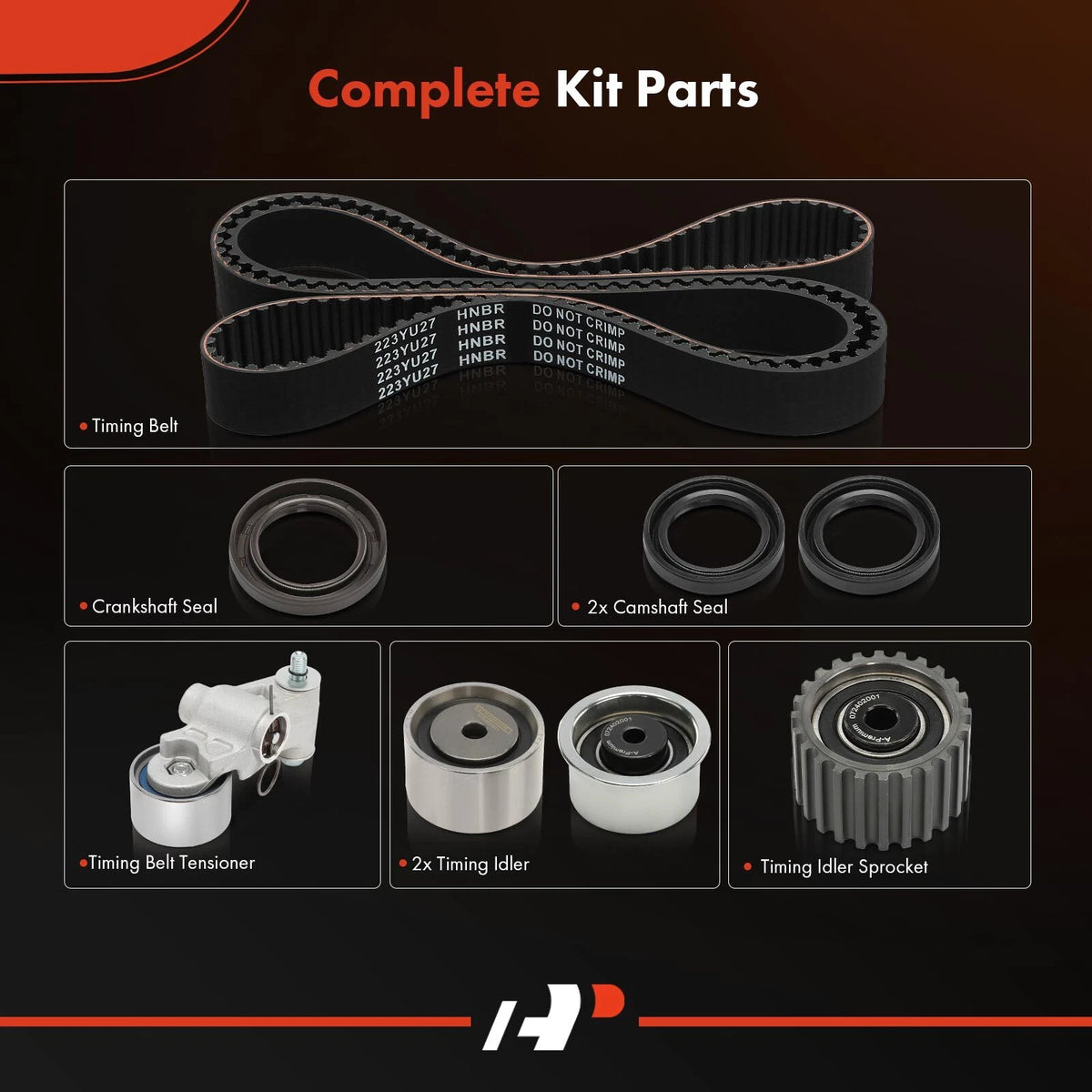 8x Timing Belt Kit for Subaru Forester, Outback, Impreza, Legacy (1999–2010)