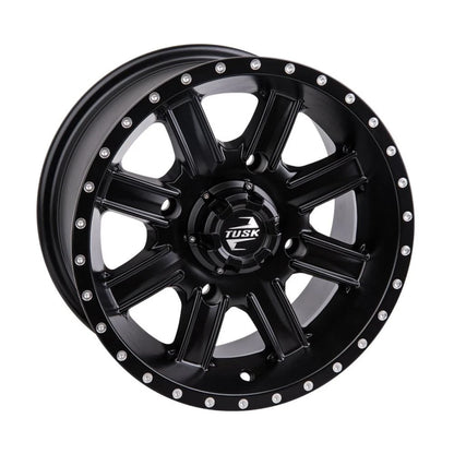 Tusk Cascade Wheel 12x7 Matte Black for Yamaha Wolverine X4 (2018–2023) 185-276-0017