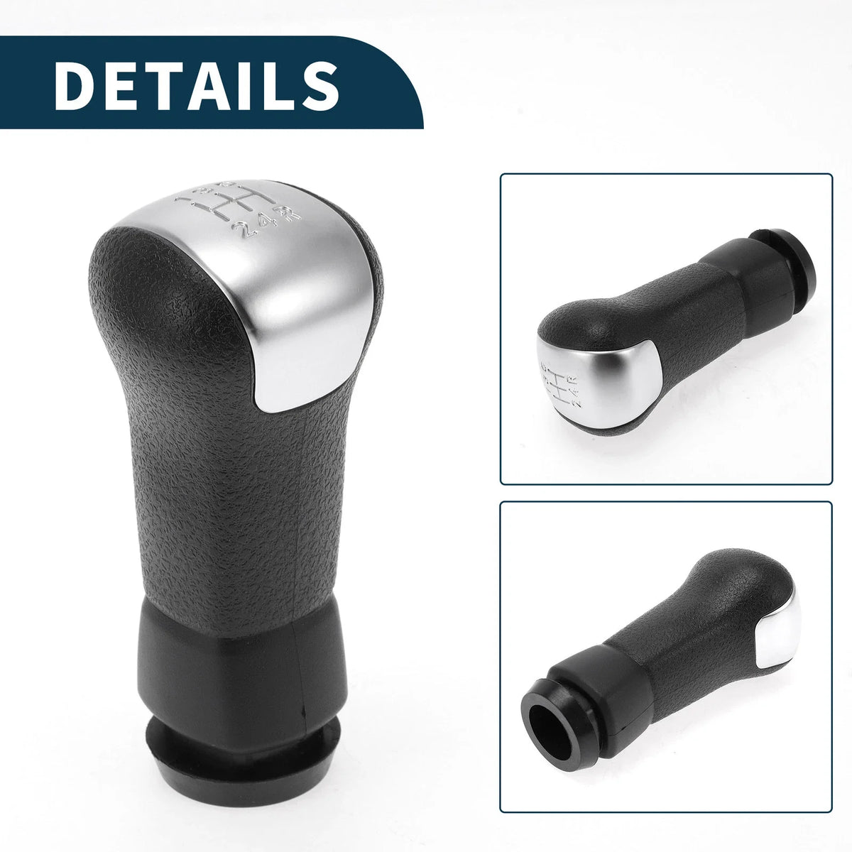 5 Speed Manual Gear Shifter Knob for Nissan Qashqai (2006–2013) Black Plastic