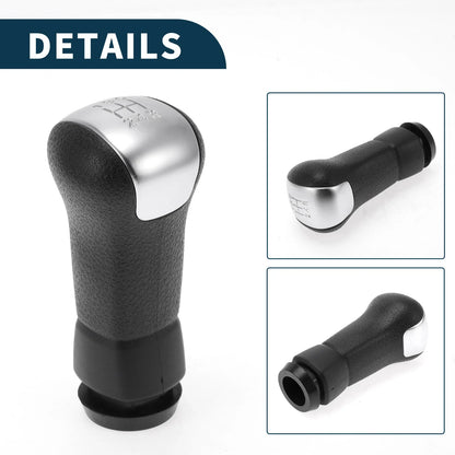 5 Speed Manual Gear Shifter Knob for Nissan Qashqai (2006–2013) Black Plastic