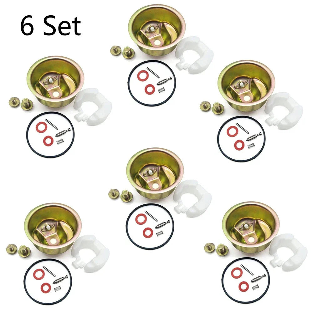 Set of 6 Carburetor Needle Bowl Float Gaskets for Honda GX270 GX340 GX390
