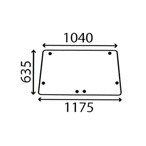 Rear Window for International 584 684 784 884 Tractors