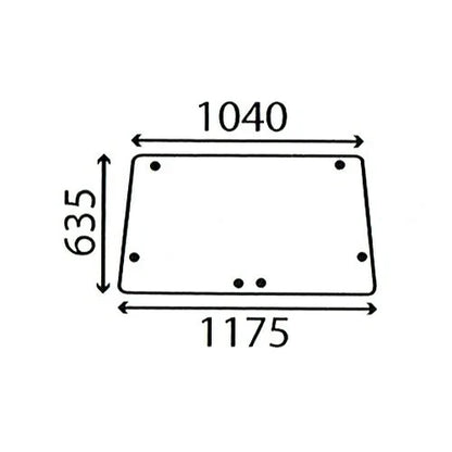 Rear Window for International 584 684 784 884 Tractors