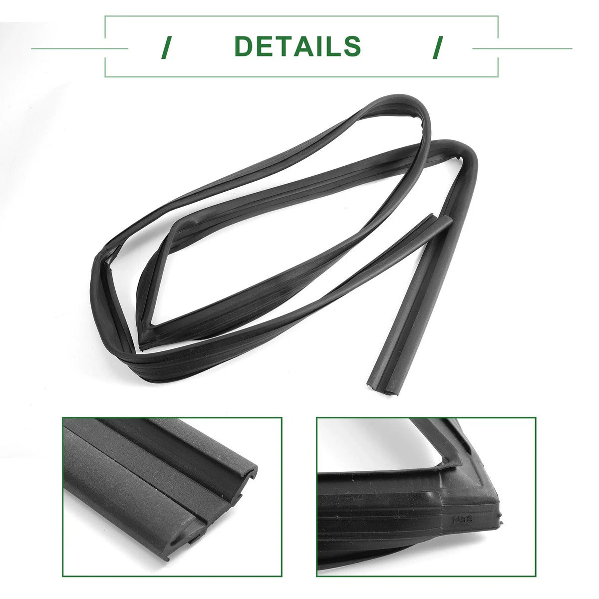 1Pc Front Right Door Window Run Channel Seal Strip for Honda Fit (2007–2020)