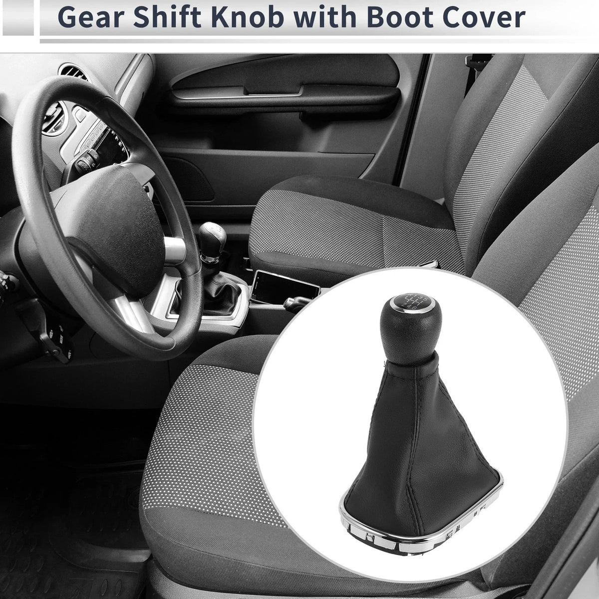 6 Speed Gear Shifter Knob with Cover for Chevrolet Cruze (2010–2015)