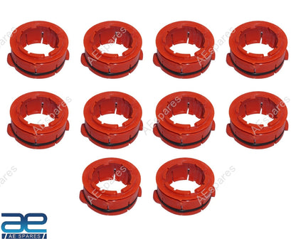 Pack of 10 Shifter Lever Bush Cut Type Red for Tata Telcoline Sumo