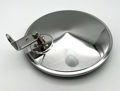 Convex Round Mirror with Offset Stud for Smooth Stainless 8.5 Inch