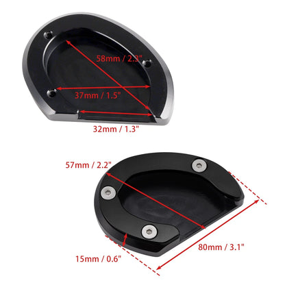 Kickstand Enlarger Plate Pad for Triumph Bonneville Bobber T100 T120 (2018–2020)