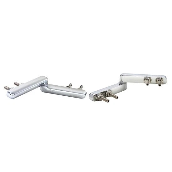 Set of 2 Chrome Plated Trunk Deck Lid Hinges for 91652817