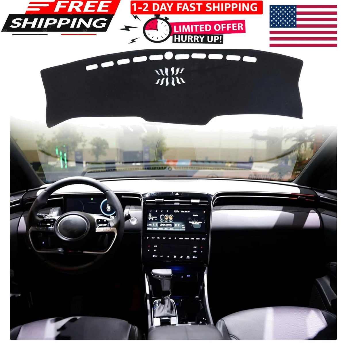 Dash Cover for Hyundai Santa Cruz (2022–2024) 22-24 santa cruz Dash Cover
