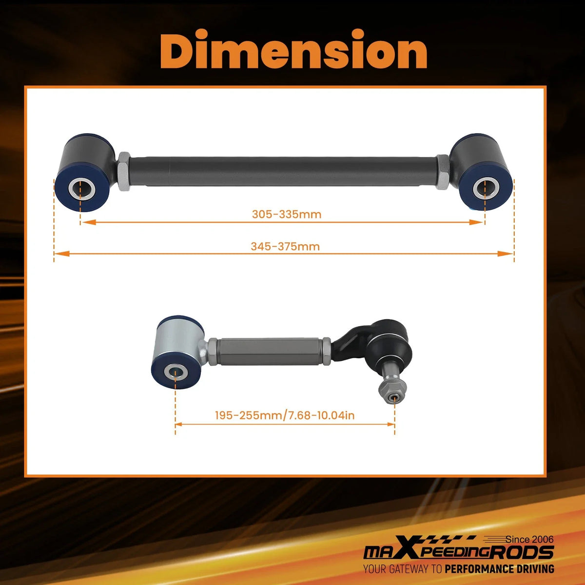 Rear Camber Arms Kit for Honda Accord (2003–2007) & Acura TSX (2004–2008)