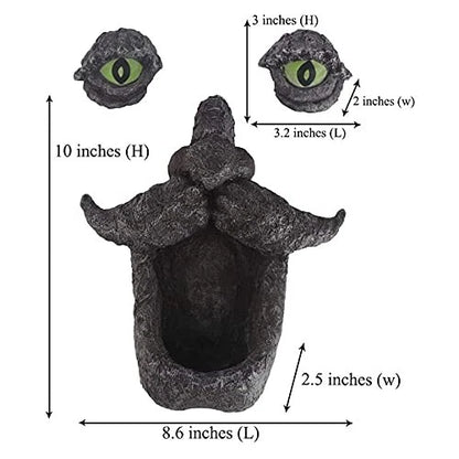 Tree Faces Decor Outdoor Bird Feeder Statues for Garden