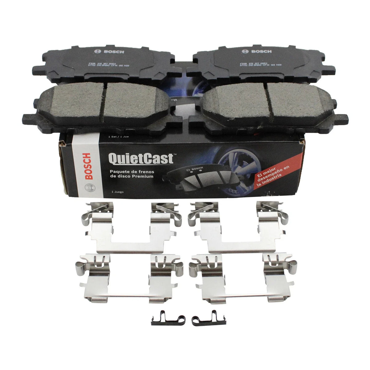 Set of 4 Bosch QuietCast Front Ceramic Brake Pads for RX330 RX350 RX400h (2004–2009)