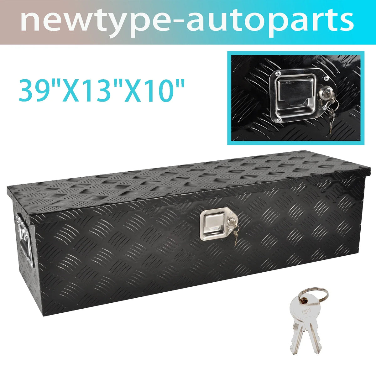Tool Box Storage for Pickup Truck (39"X13"X10")