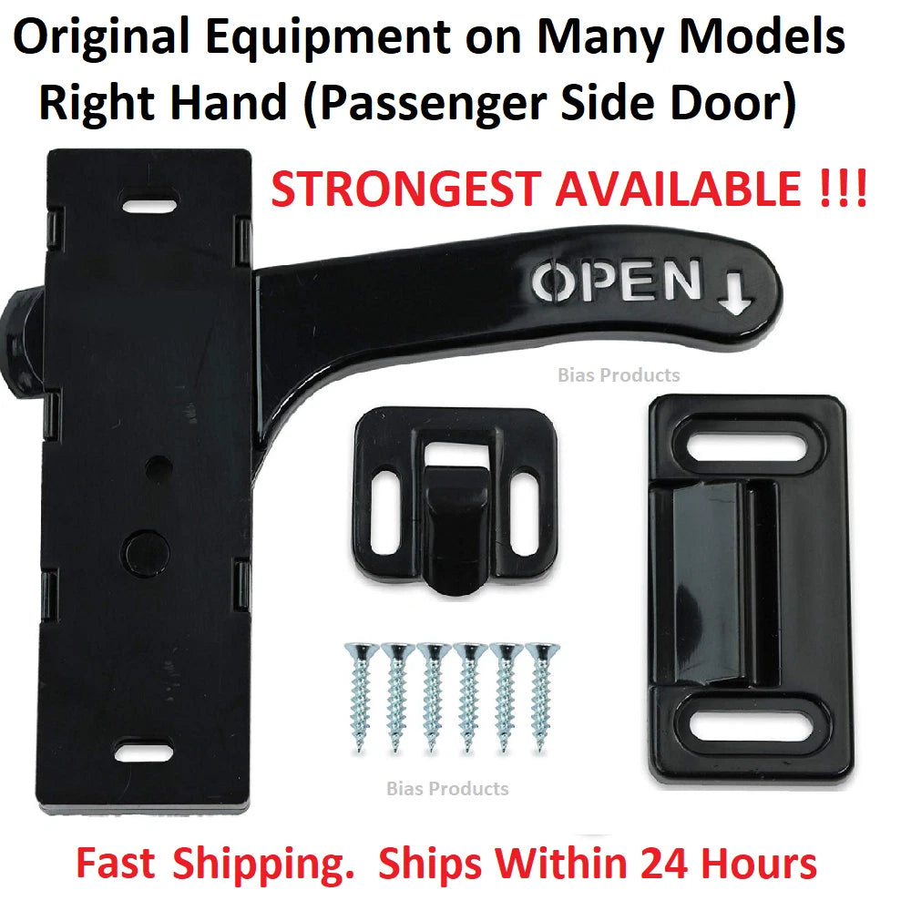 Set of 2 Right Hand Screen Door Handle Latch for RV Camper Trailer E285
