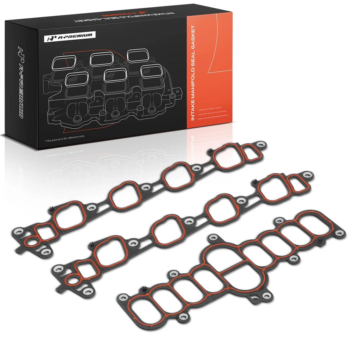 Set of 2 Engine Intake Manifold Gaskets for Ford F-150 E-150 E-250 (MS921212)
