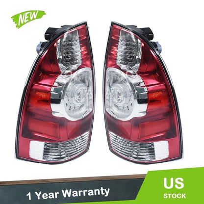 Set of 2 Clear LED Tail Lights Assembly for Toyota Tacoma (2005–2015)