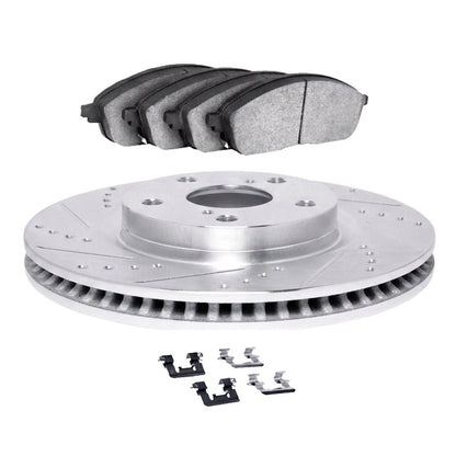 Rotor Set Front for Cadillac ELR (2014) ALX-PAU-DF-7512-46039-CLA1, Drilled & Slotted