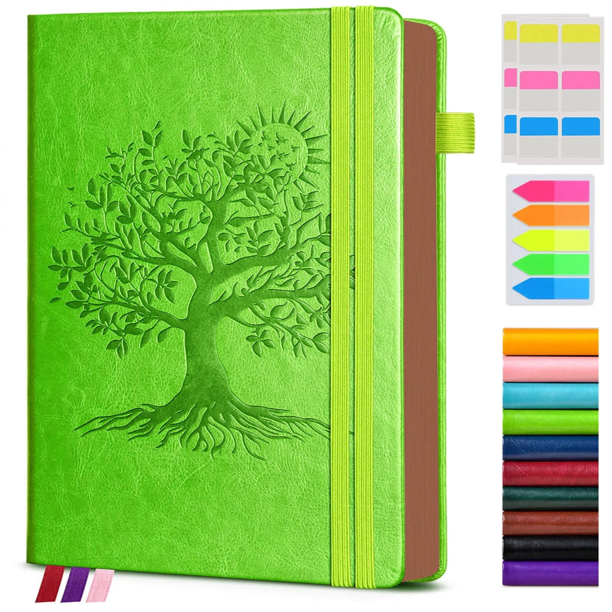 Lined Journal Notebook A5 Vintage Leather 300 Numbered Pages