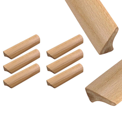 Set of 6 Wood Solid Furniture Pulls Handles 4.84" (123mm)