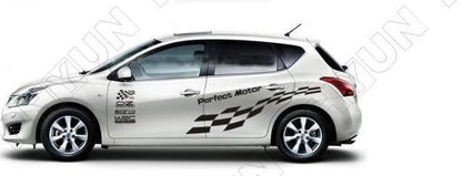 161cm Black Lattice Vinyl Decals for Car Styling Stickers Waterproof